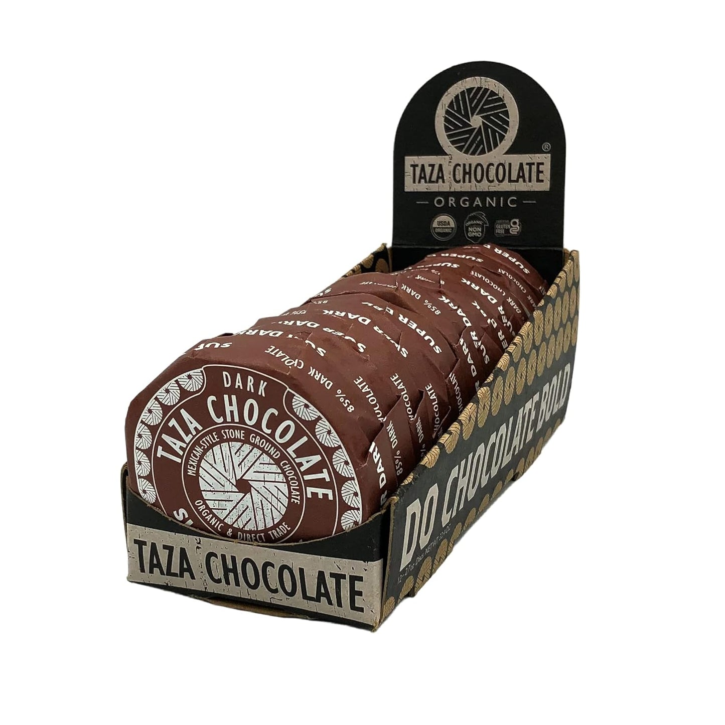 Organic Mexicano Disc 85% Dark Chocolate, Super Dark, 2.75 Ounce (12 Count), Vegan