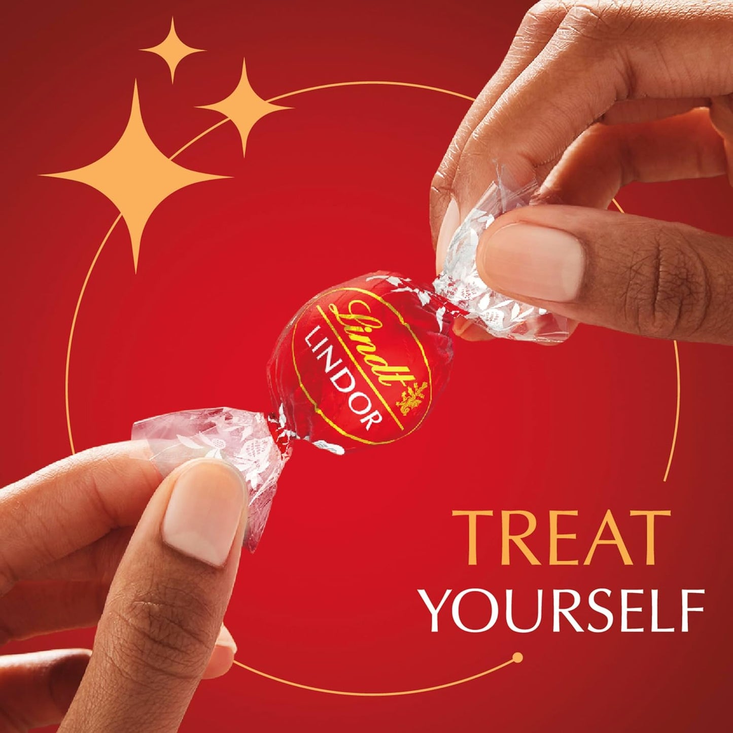 LINDOR Milk Chocolate Candy Truffles with Smooth, Melting Truffle Center, Chocolate for Holidays, 25.4 Oz., 60 Count