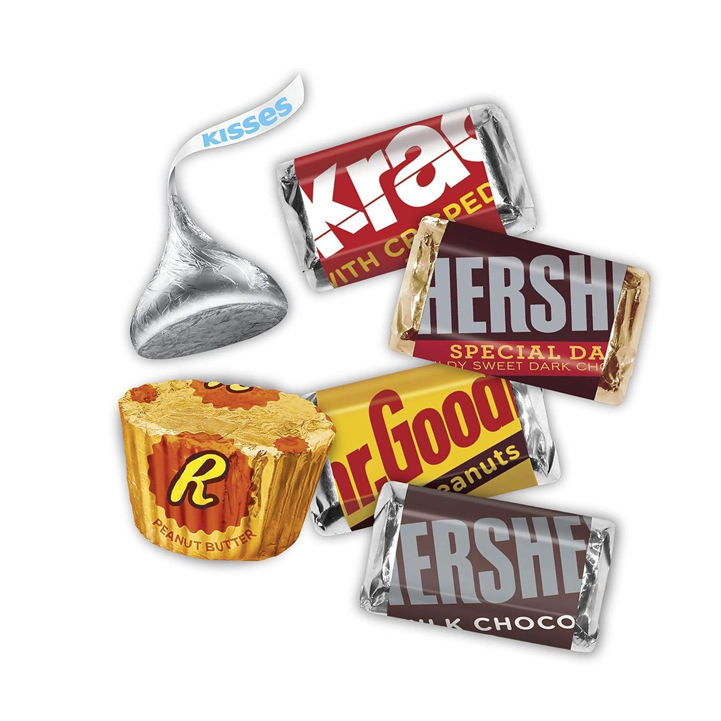 and REESE'S Assorted Chocolate Flavored Candy Party Pack, 35 Oz