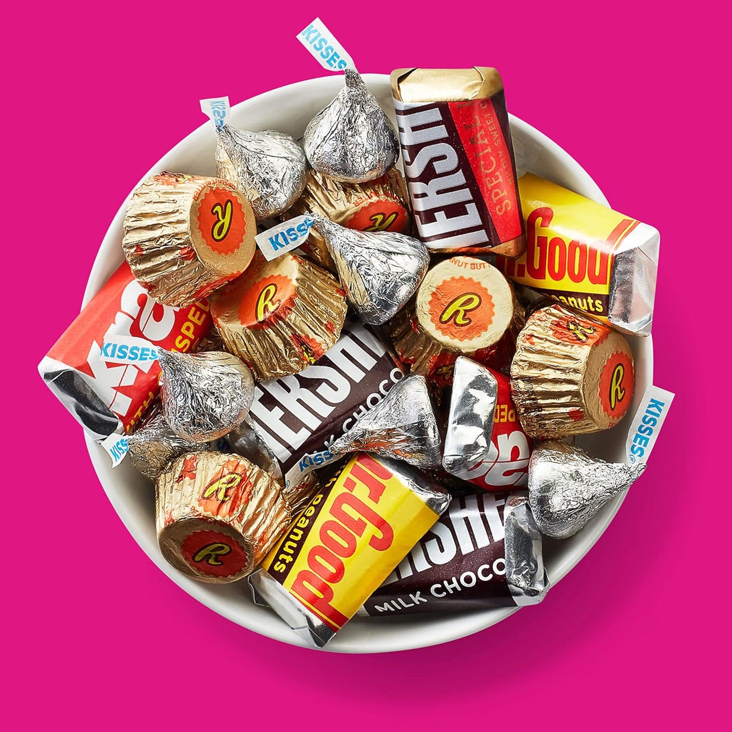 and REESE'S Assorted Chocolate Flavored Candy Party Pack, 35 Oz