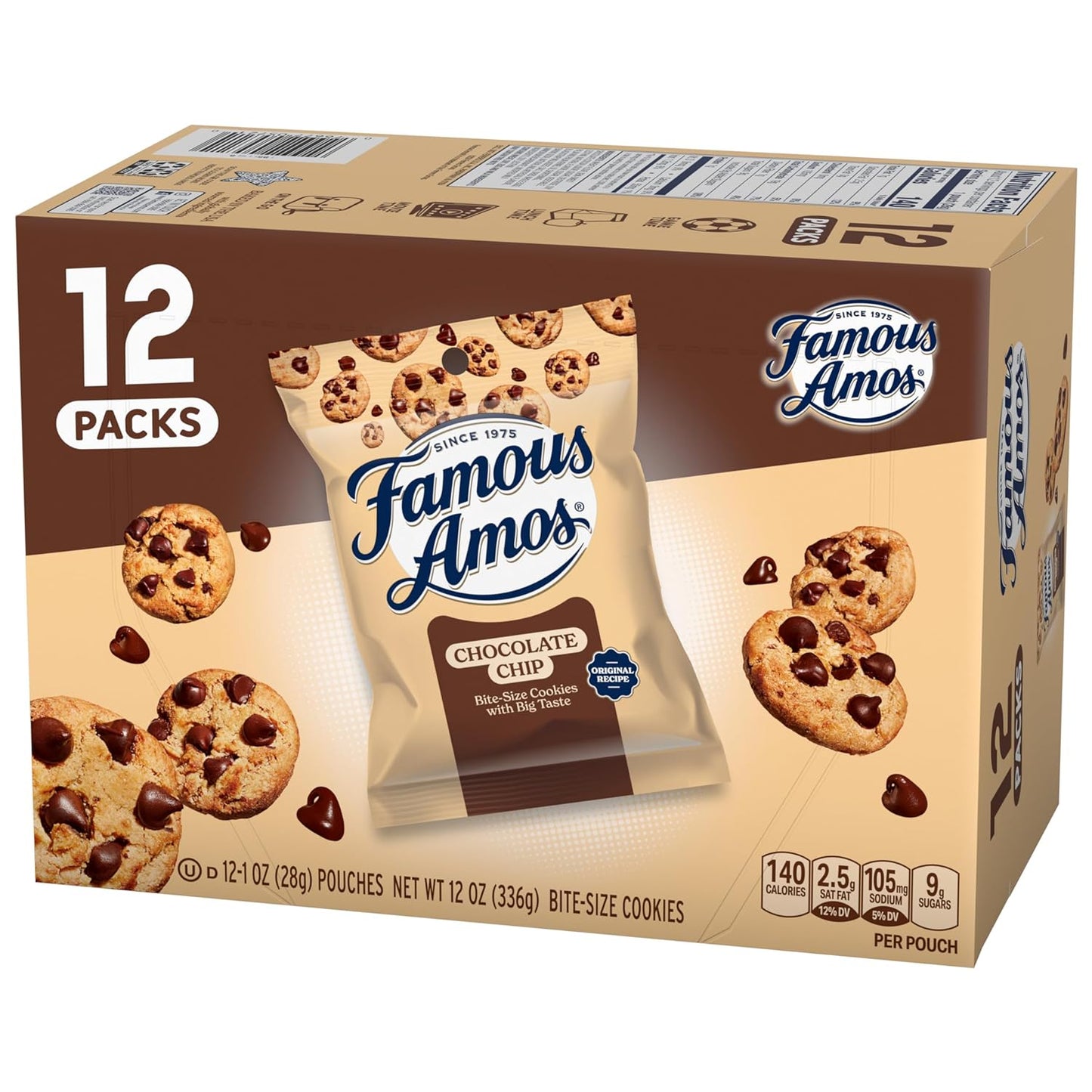 Classic Chocolate Chip Cookies, 1 Ounce Bag (Pack of 12)
