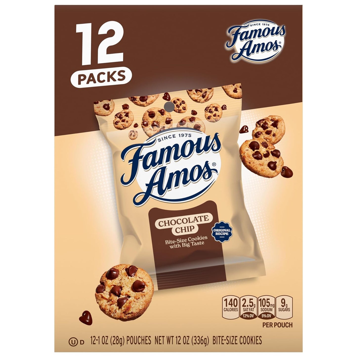 Classic Chocolate Chip Cookies, 1 Ounce Bag (Pack of 12)