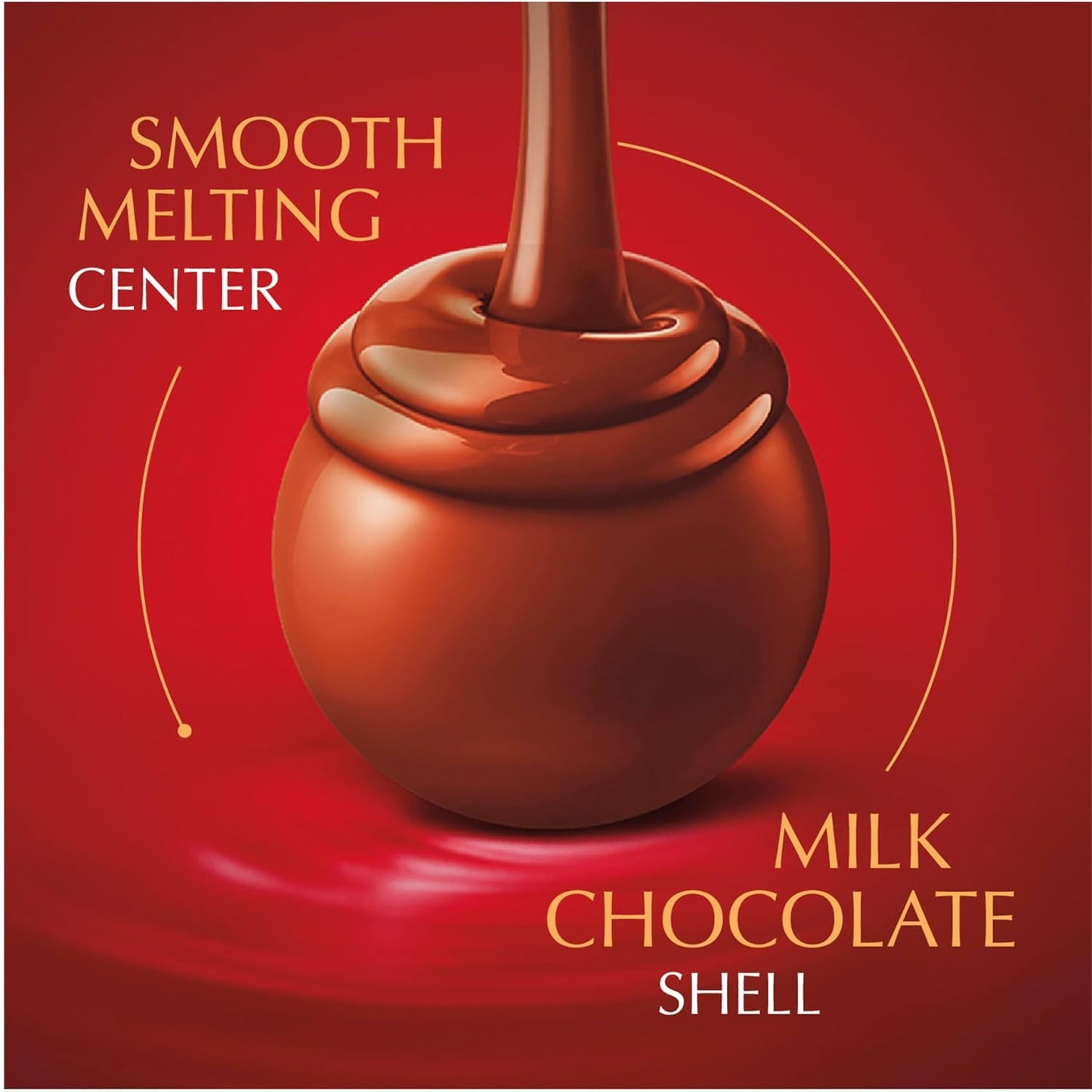 LINDOR Milk Chocolate Candy Truffles with Smooth, Melting Truffle Center, Chocolate for Holidays, 25.4 Oz., 60 Count