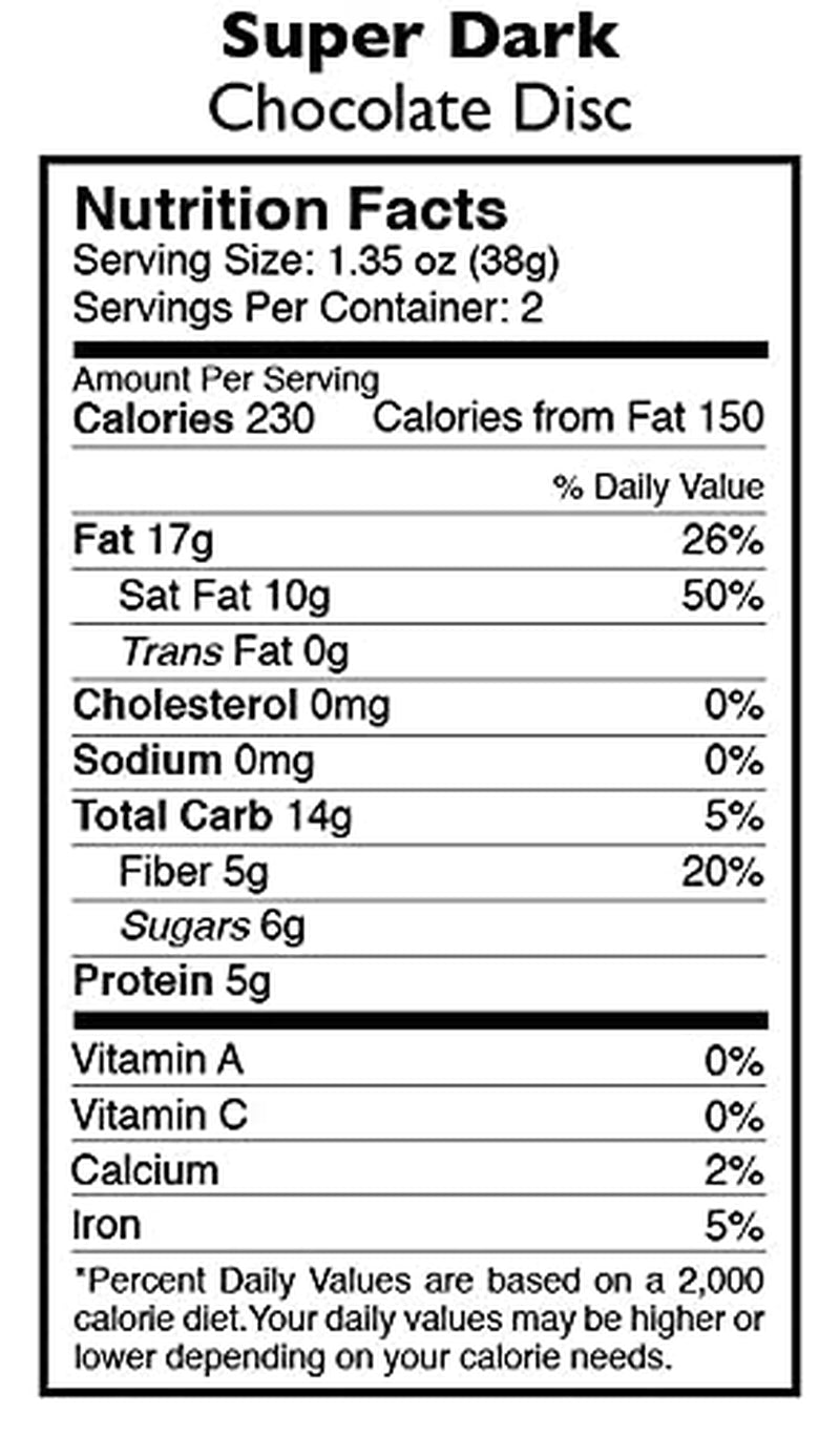 Organic Mexicano Disc 85% Dark Chocolate, Super Dark, 2.75 Ounce (12 Count), Vegan