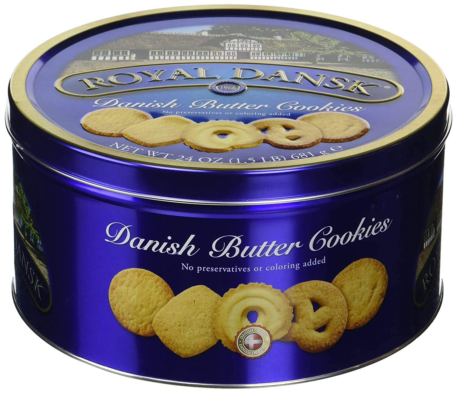 Danish Butter Cookies, 24 Oz. (Pack of 1)