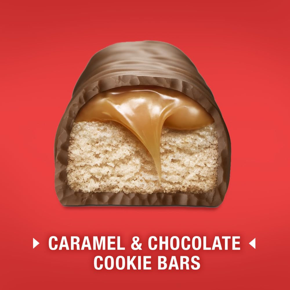 Full Size Caramel Chocolate Cookie Candy Bar, 1.79 Oz. 36-Count Box