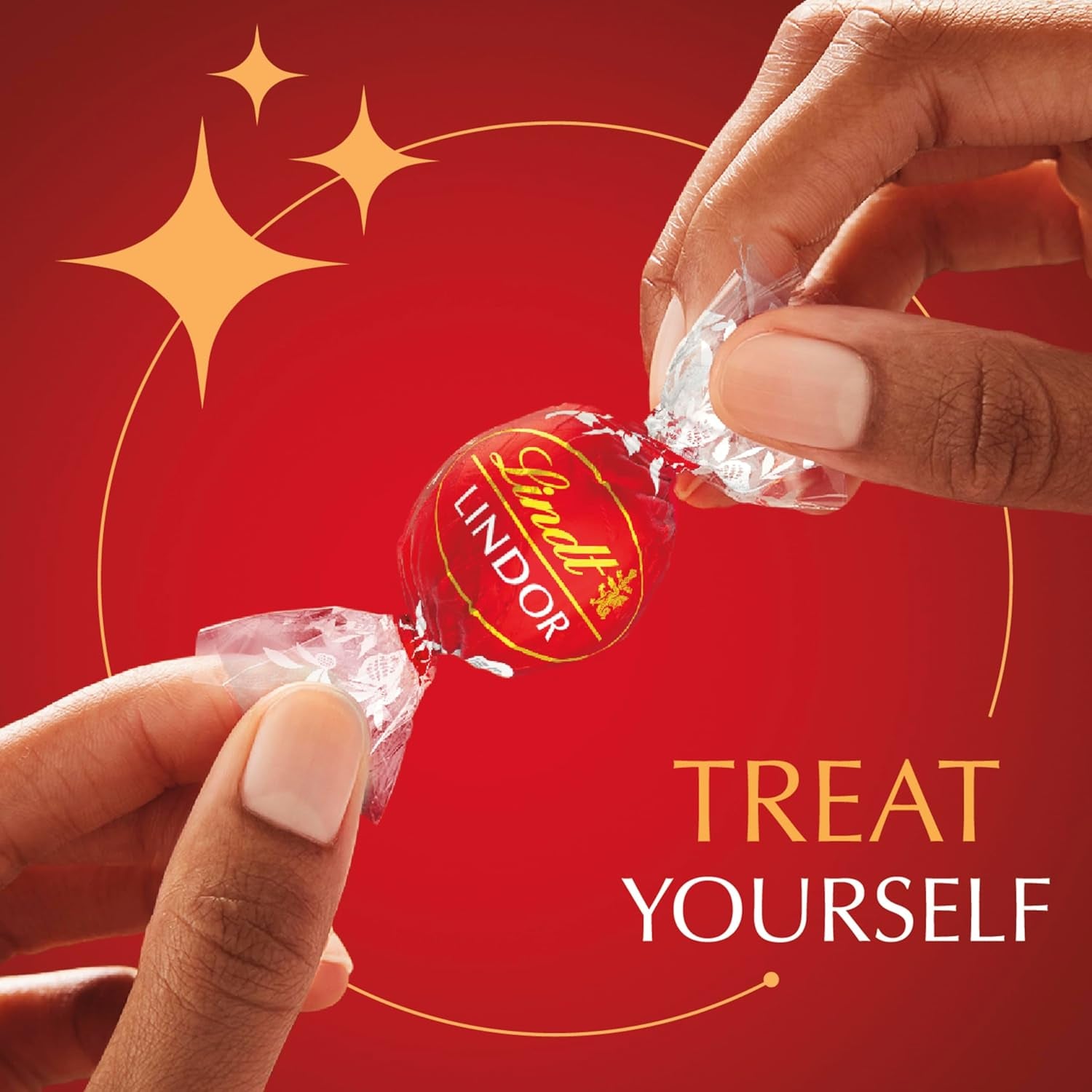 LINDOR Milk Chocolate Candy Truffles with Smooth, Melting Truffle Center, Chocolate for Holidays, 25.4 Oz., 60 Count