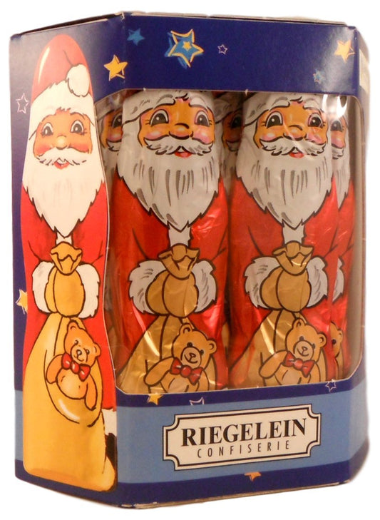 Riegelein Santa Solid Milk Chocolate, 10 Piece Pack