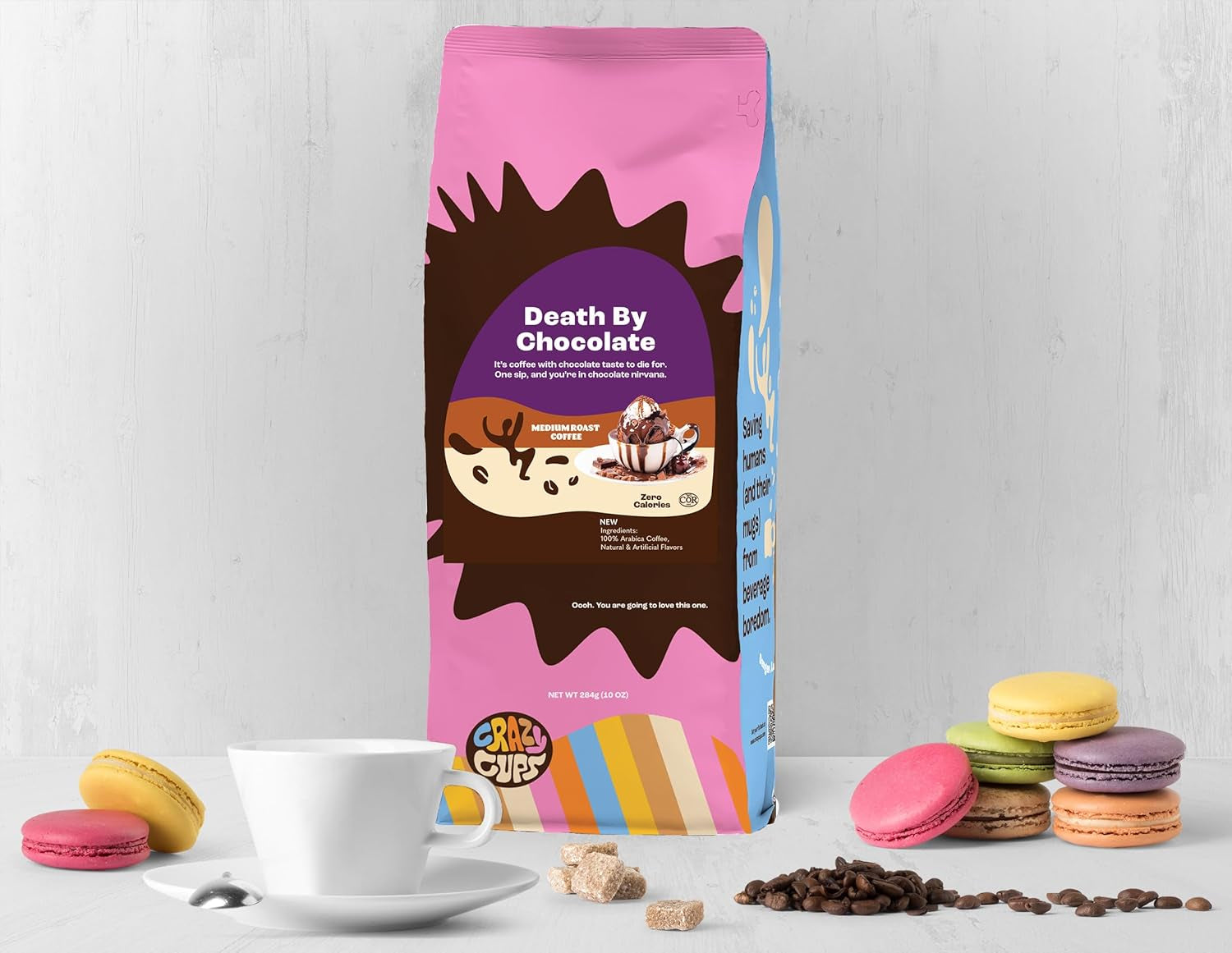 Flavored Ground Coffee Gift Box Variety Pack, M&M, Dove, Death by Chocolate Coffee Medium Roast Ground Coffee Sampler, 3 Pack