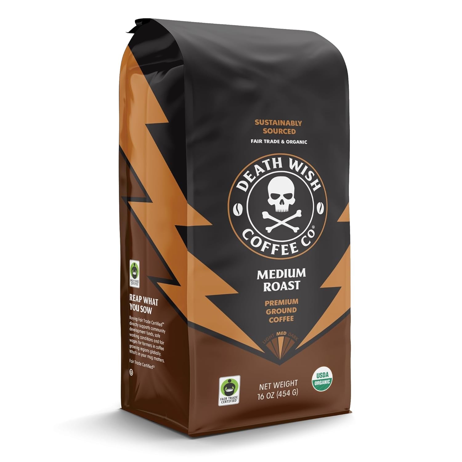 Co., Organic and Fair Trade Medium Roast Ground Coffee, 16 Ounce (Pack of 1)