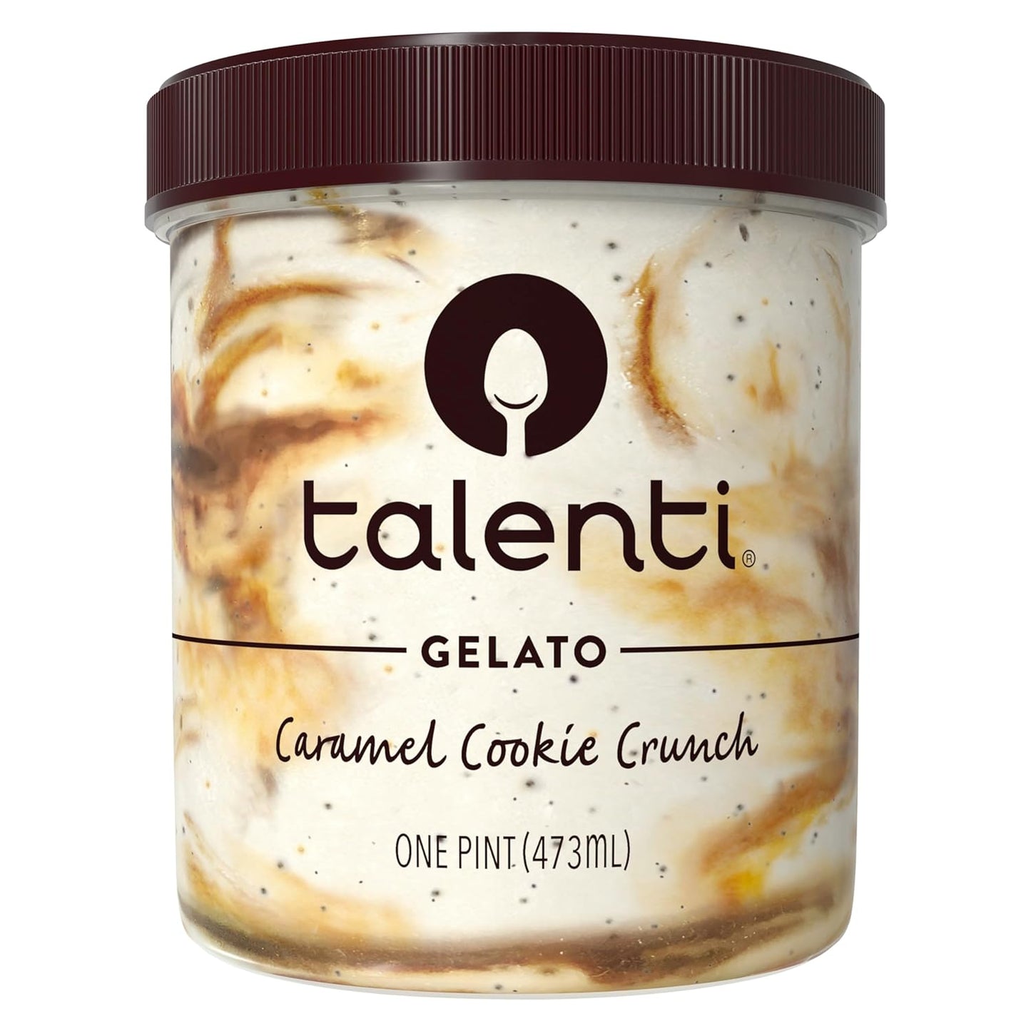 Gelato for a Delicious Frozen Dessert Caramel Cookie Crunch Made with Ingredients 1 Pint