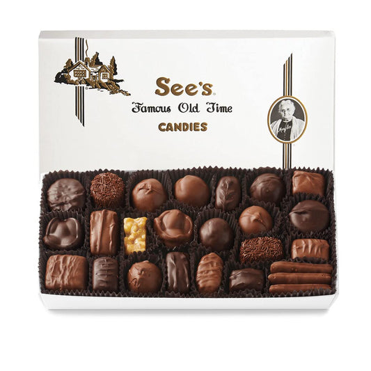 Assorted Chocolates (1 Pound (Pack of 1), White Gift Wrap)