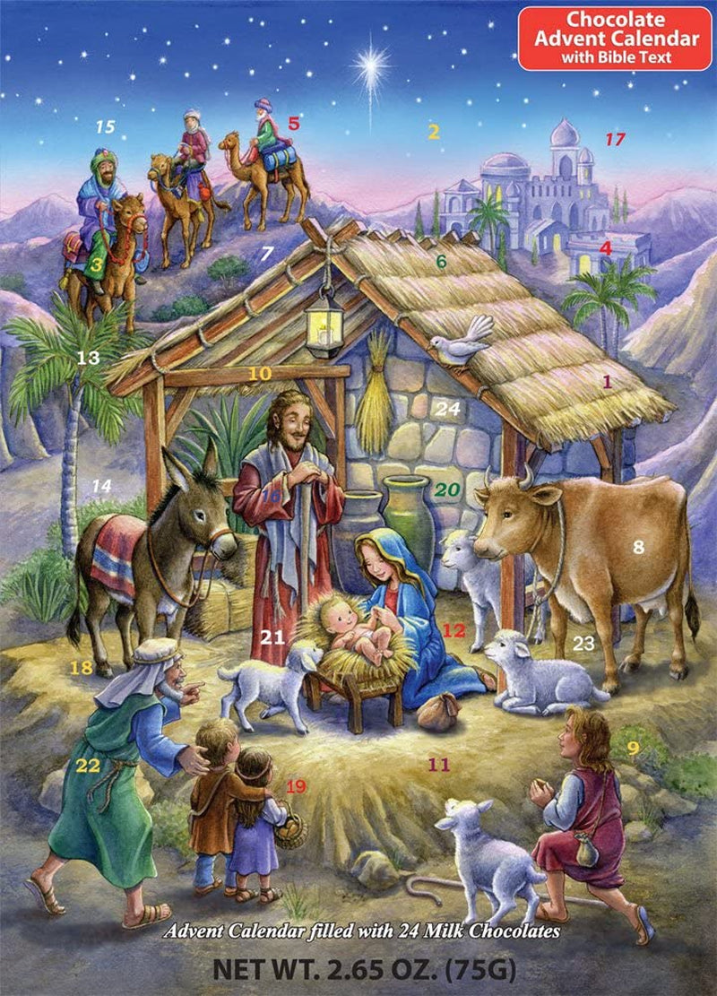 Peaceful Prince Chocolate Advent Calendar, 2.65 Oz