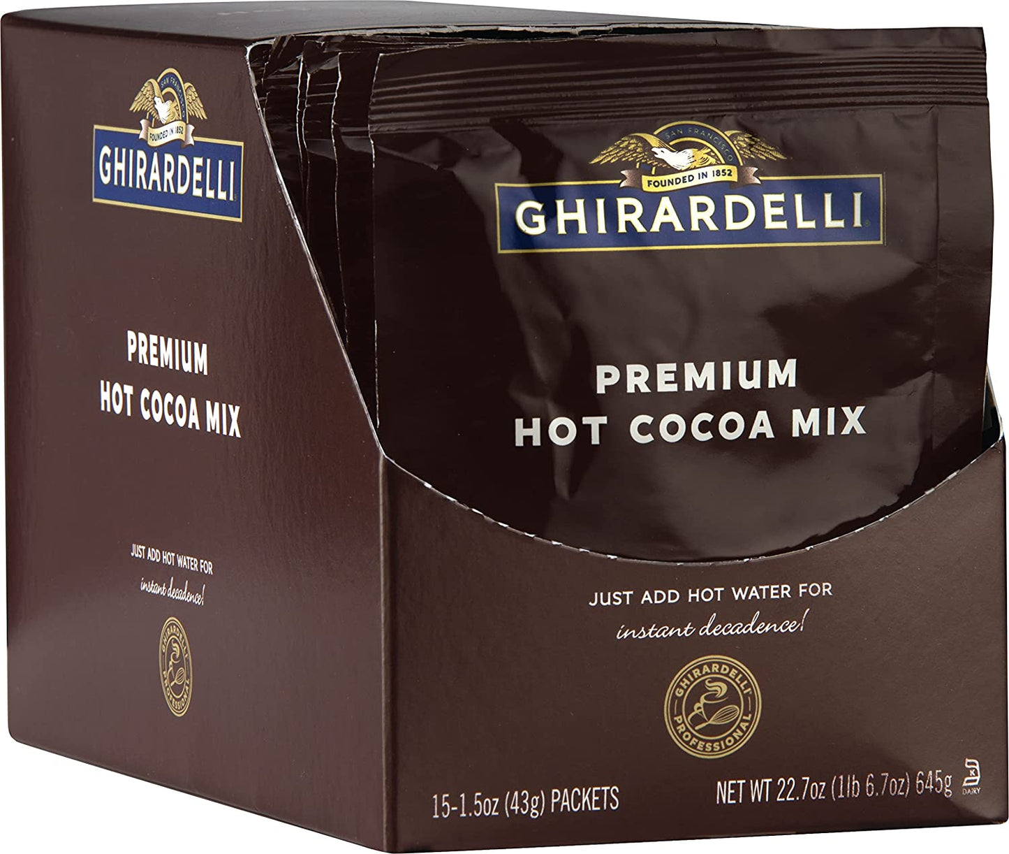 Premium Hot Cocoa Envelopes, Rich Chocolate, 22.7 Ounce (Pack of 15)